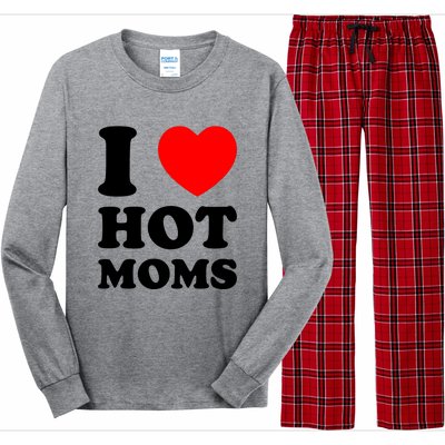 I Love Hot Moms Long Sleeve Pajama Set