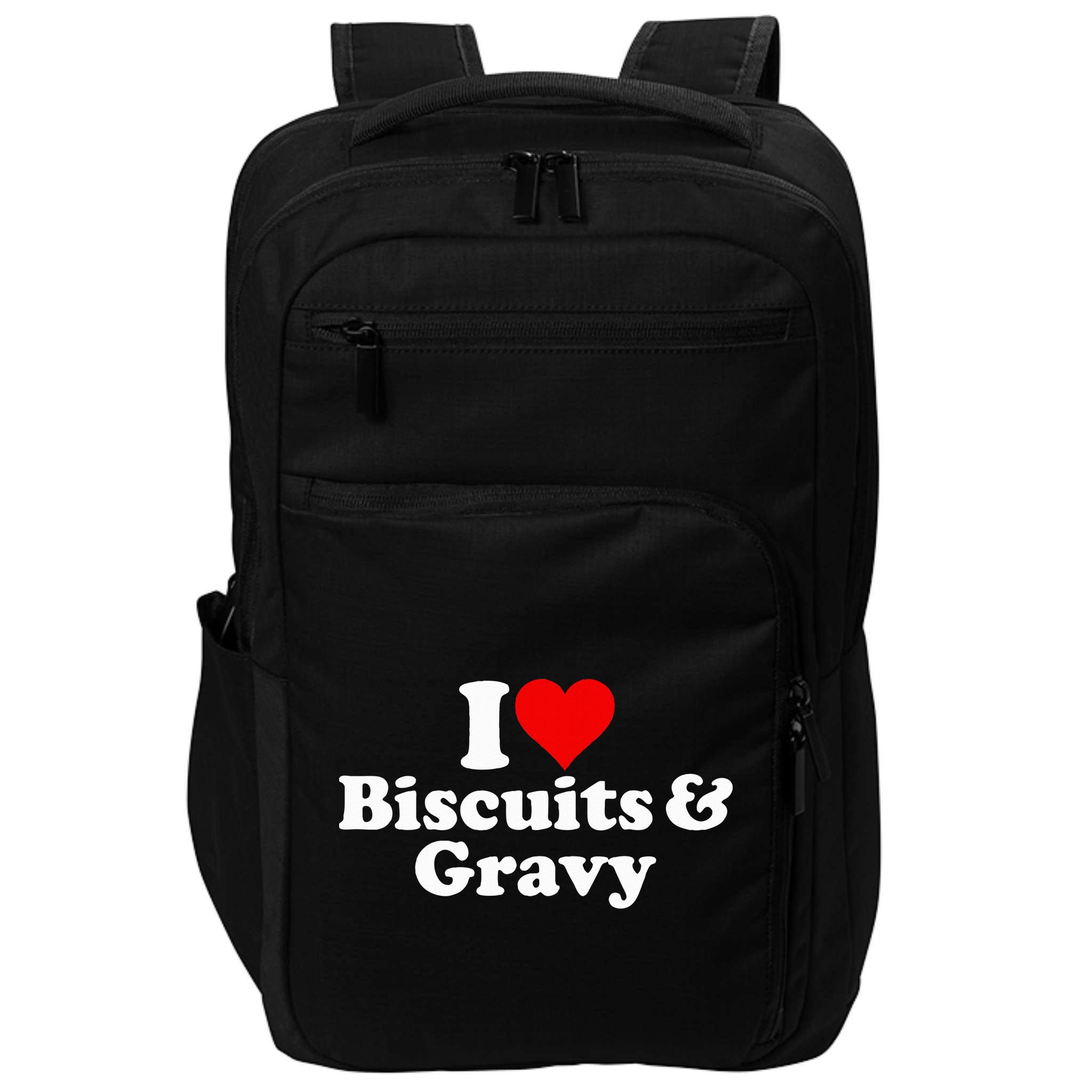 I Love Heart Biscuits And Gravy Impact Tech Backpack