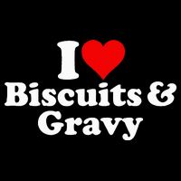 I Love Heart Biscuits And Gravy 7-Panel Snapback Hat