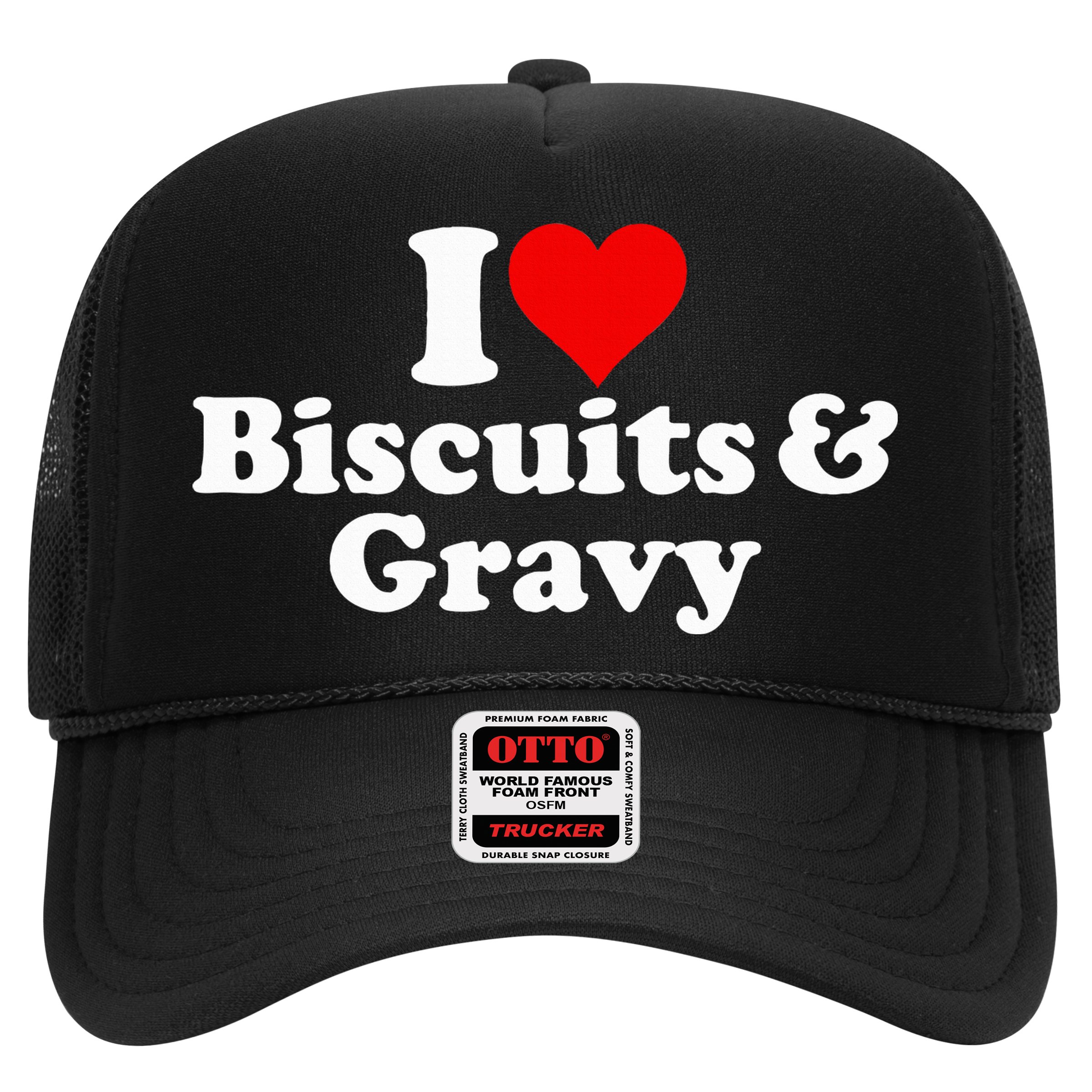 I Love Heart Biscuits And Gravy Hat