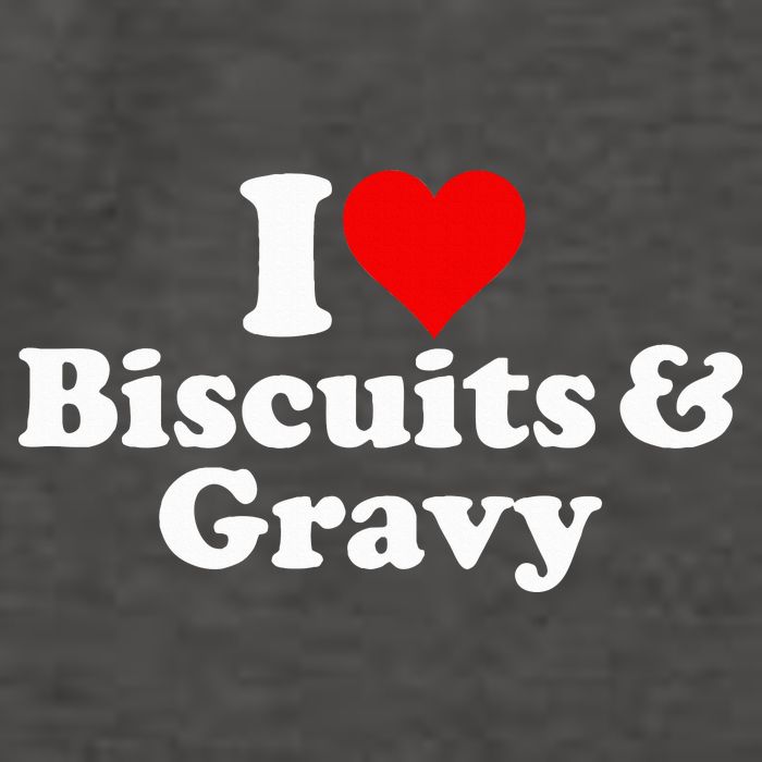 I Love Heart Biscuits And Gravy Vector Backpack