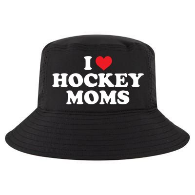 I Love Hockey Moms Funny Design Gift Cool Comfort Performance Bucket Hat