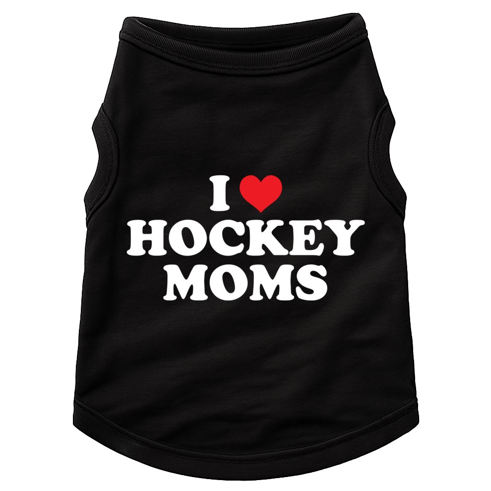 I Love Hockey Moms Funny Design Gift Doggie Tank
