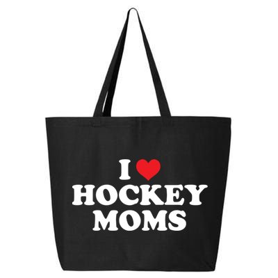 I Love Hockey Moms Funny Design Gift 25L Jumbo Tote