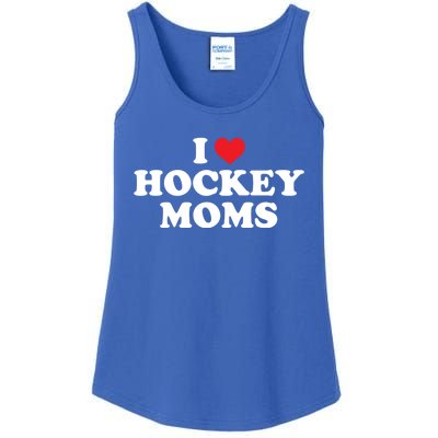 I Love Hockey Moms Funny Design Gift Ladies Essential Tank