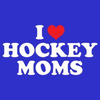 I Love Hockey Moms Funny Design Gift 16 in Basic Backpack