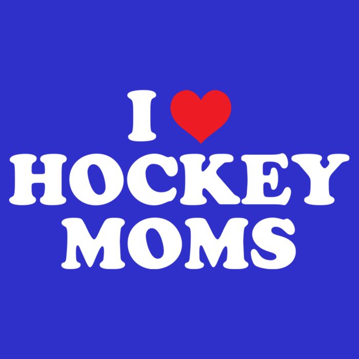I Love Hockey Moms Funny Design Gift 16 in Basic Backpack