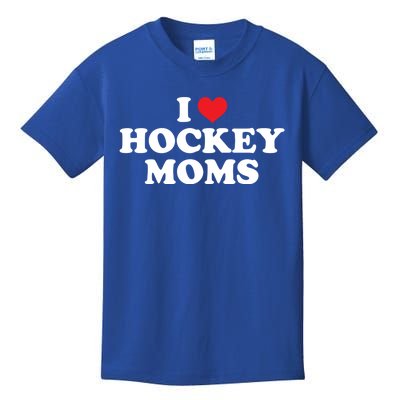 I Love Hockey Moms Funny Design Gift Kids T-Shirt