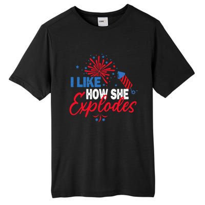 I Like How He Bangs I Like How She Explodes Couple July 4th Tall Fusion ChromaSoft Performance T-Shirt