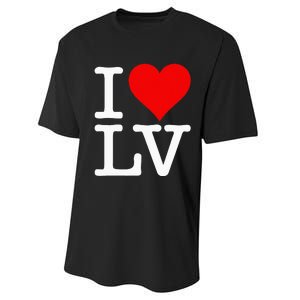 I Love Heart Las Vegas Nevada Lv Performance Sprint T-Shirt