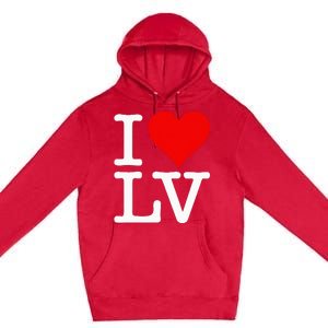 I Love Heart Las Vegas Nevada Lv Premium Pullover Hoodie