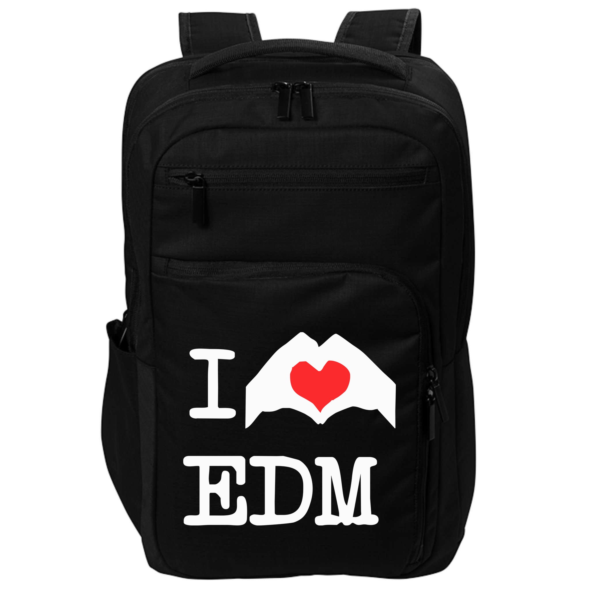 I Love Heart Edm Impact Tech Backpack