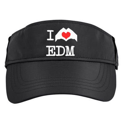 I Love Heart Edm Adult Drive Performance Visor