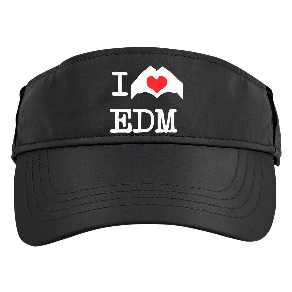 I Love Heart Edm Adult Drive Performance Visor