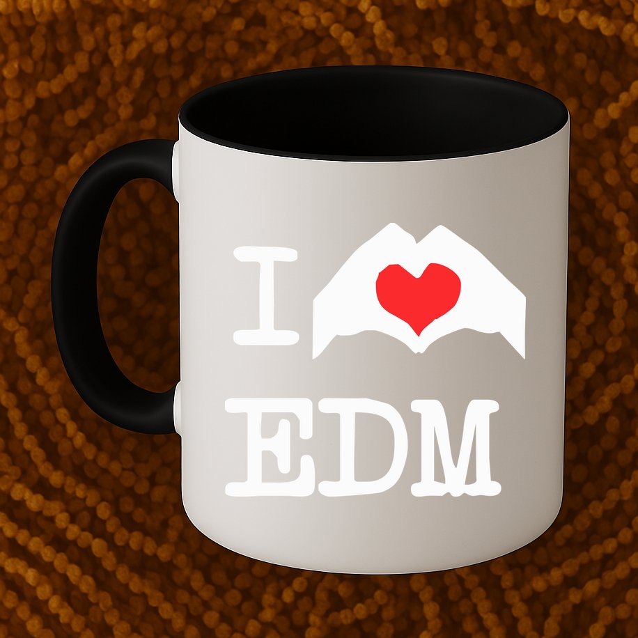 I Love Heart Edm Mug
