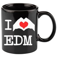 I Love Heart Edm 11oz C Handle Ceramic Mug
