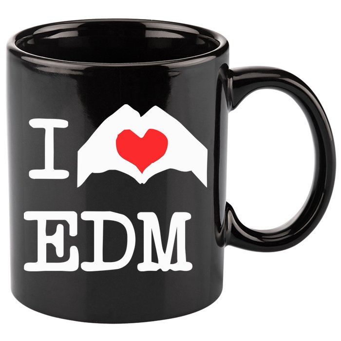 I Love Heart Edm 11oz C Handle Ceramic Mug