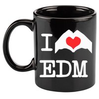 I Love Heart Edm 11oz C Handle Ceramic Mug