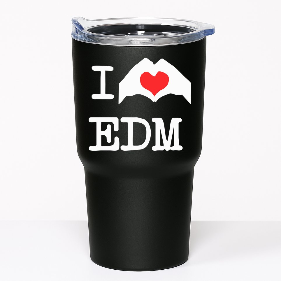 I Love Heart Edm Tumbler