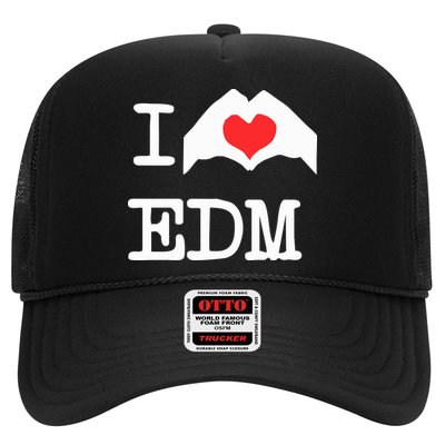 I Love Heart Edm Trucker Hat