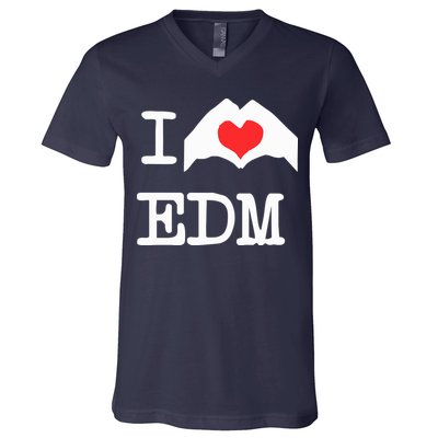 I Love Heart Edm V-Neck T-Shirt