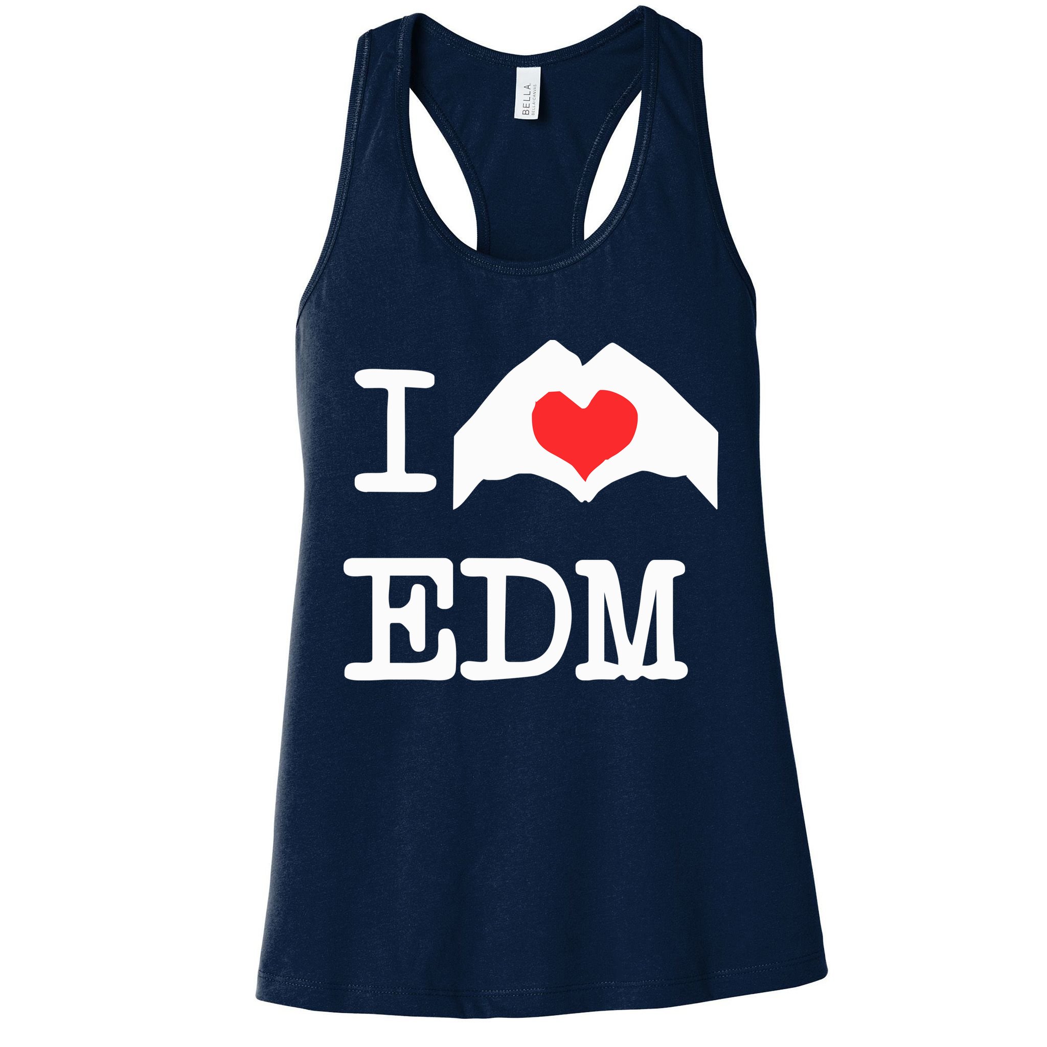 I Love Heart Edm Womens Tank Top