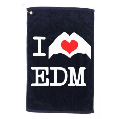 I Love Heart Edm Golf Towel