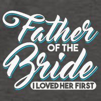 I Loved Her First Father Of The Bride Father Of Bride Vector Backpack