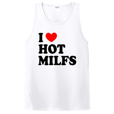 I Love Hot Milfs Gift I Heart Hot Milfs Gift Love Hot Moms Gift PosiCharge Competitor Tank