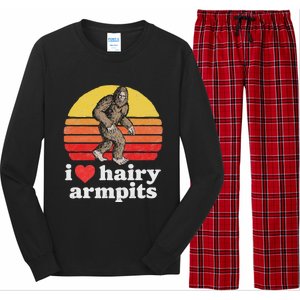 I Love Hairy Armpits! Funny Bigfoot Sasquatch Hairy Lover Long Sleeve Pajama Set