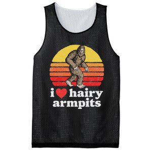 I Love Hairy Armpits! Funny Bigfoot Sasquatch Hairy Lover Mesh Reversible Basketball Jersey Tank