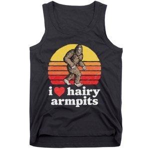 I Love Hairy Armpits! Funny Bigfoot Sasquatch Hairy Lover Tank Top