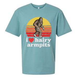 I Love Hairy Armpits! Funny Bigfoot Sasquatch Hairy Lover Sueded Cloud Jersey T-Shirt