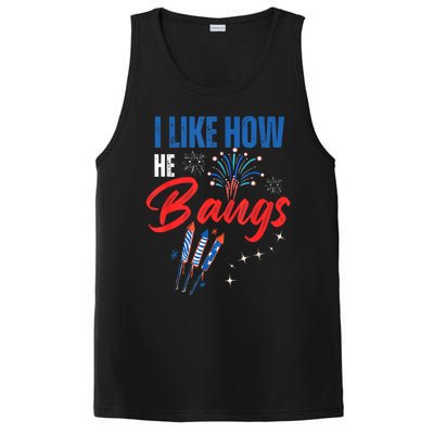 I Like How He Bangs I Like How She Explodes 4th Of July PosiCharge Competitor Tank