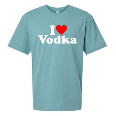 I Love Heart Vodka Sueded Cloud Jersey T-Shirt