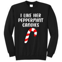 I Like Her Peppermint Candies Christmas Couples Matching Sweatshirt