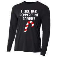 I Like Her Peppermint Candies Christmas Couples Matching Cooling Performance Long Sleeve Crew