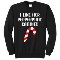 I Like Her Peppermint Candies Christmas Couples Matching Tall Sweatshirt