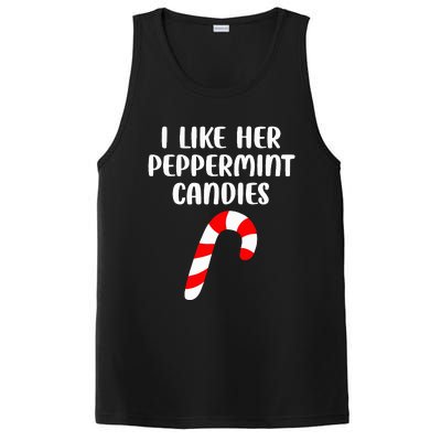 I Like Her Peppermint Candies Christmas Couples Matching PosiCharge Competitor Tank