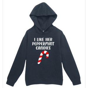 I Like Her Peppermint Candies Christmas Couples Matching Urban Pullover Hoodie