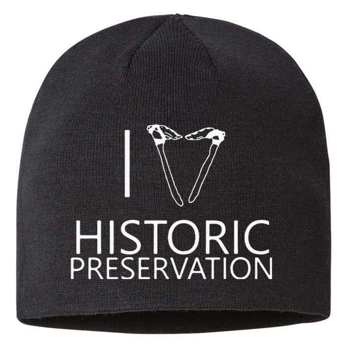 I Love Historic Preservation Sustainable Beanie