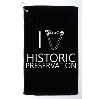 I Love Historic Preservation Golf Towel