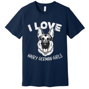 I Love Hairy German (3) Premium T-Shirt