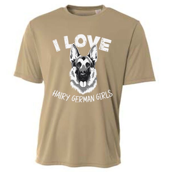 I Love Hairy German (3) Cooling Performance Crew T-Shirt