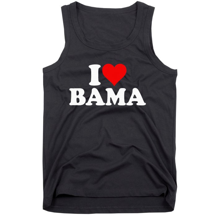 I Love Heart Bama Alabama Tank Top