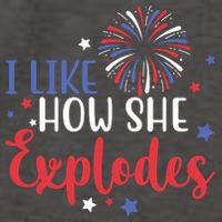 I Like How She Explodes 4th Of July Funny Vector Backpack