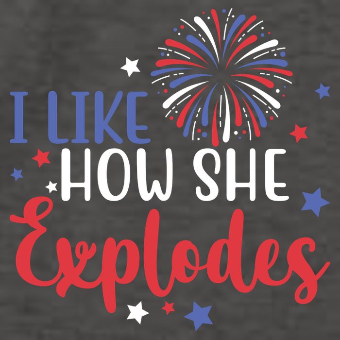 I Like How She Explodes 4th Of July Funny Vector Backpack