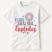 I Like How She Explodes 4th Of July Funny Tall T-Shirt