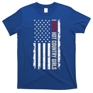 I Love Hot Country American Usa Flag Meaningful Gift T-Shirt