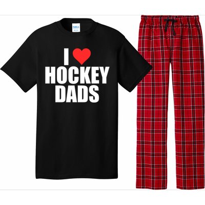 I Love Hockey Dads Humorous Hockey Lover Wife Friend Meaningful Gift Pajama Set